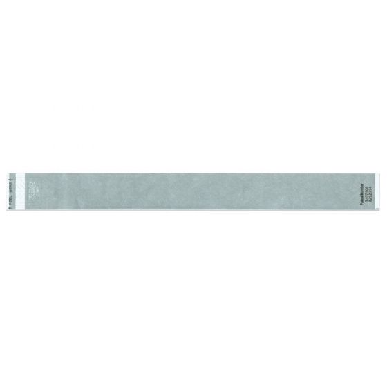 Short Stay® Write-On Tyvek® Wristband 1" x 10" Adult/Pediatric Gray, 1000 per Box