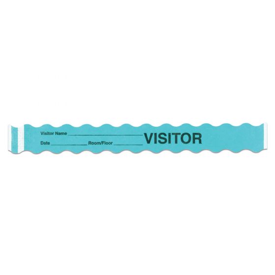 Short Stay® Write-On Tyvek® Wristband 1" x 10" Adult/Pediatric Aqua, 1000 per Box