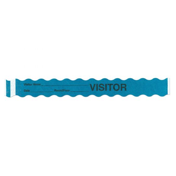 Short Stay® Write-On Tyvek® Wristband 1" x 10" Adult/Pediatric Teal, 1000 per Box