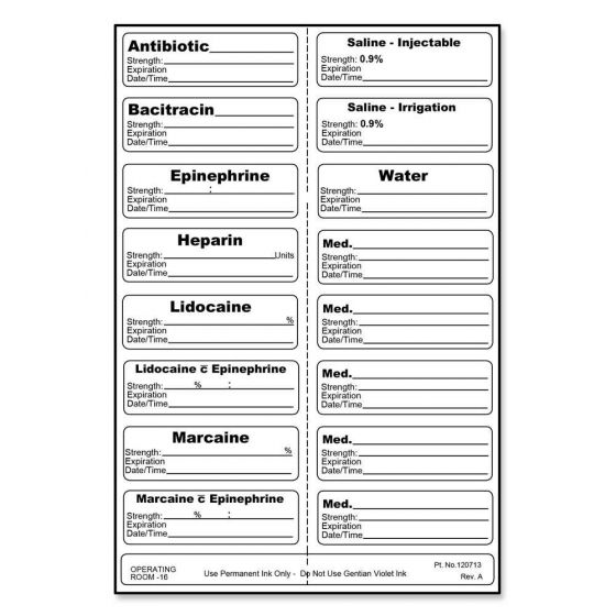 STERILE LABEL PERMANENT 2 1 7/8" X 9/16" 200 PER CASE