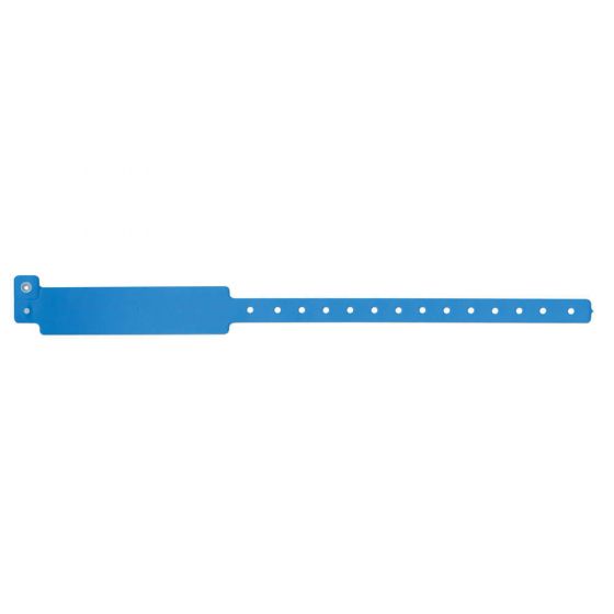 Speedi-Band® Write-On Wristband Vinyl Clasp Closure 1" x 12" Adult Blue, 500 per Box