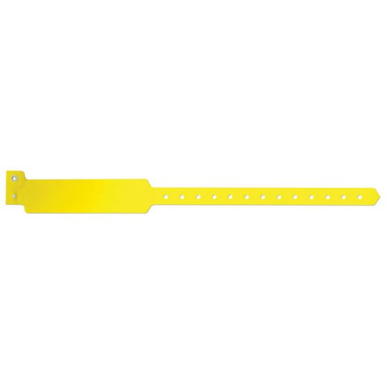 Sentry® SuperBand® Write-On Wristband Poly Clasp Closure 1" x 11-1/2" Adult Yellow, 500 per Box