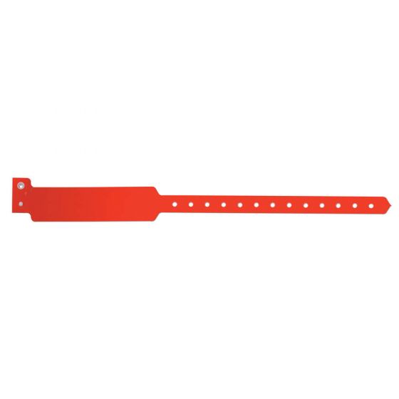 Sentry® SuperBand® Write-On Wristband Poly Clasp Closure 1" x 11-1/2" Adult Red, 500 per Box