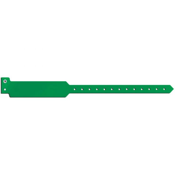 Sentry® SuperBand® Write-On Wristband Poly Clasp Closure 1" x 11-1/2" Adult Kelly Green, 500 per Box