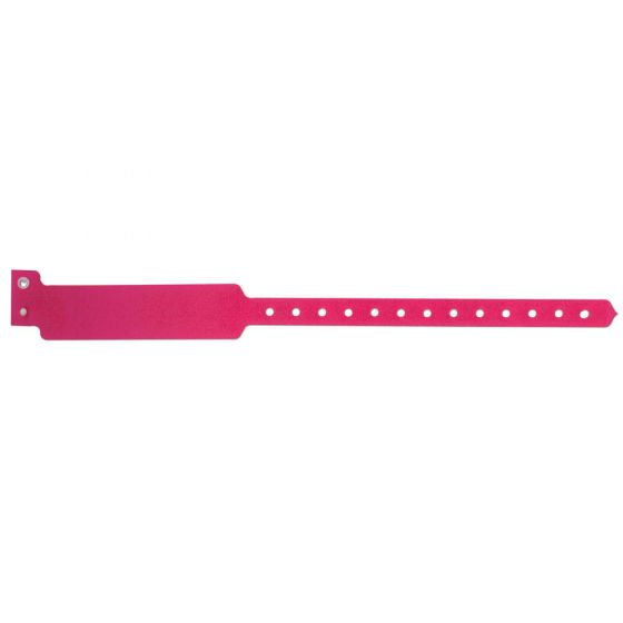 SENTRY® SUPERBAND® WRITE-ON WRISTBAND POLY CLASP CLOSURE 1"X11 1/2 ADULT CRANBERRY - 500 PER BOX