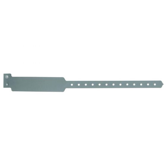 Sentry® SuperBand® Write-On Wristband Poly Clasp Closure 1" x 11-1/2" Adult Gray, 500 per Box