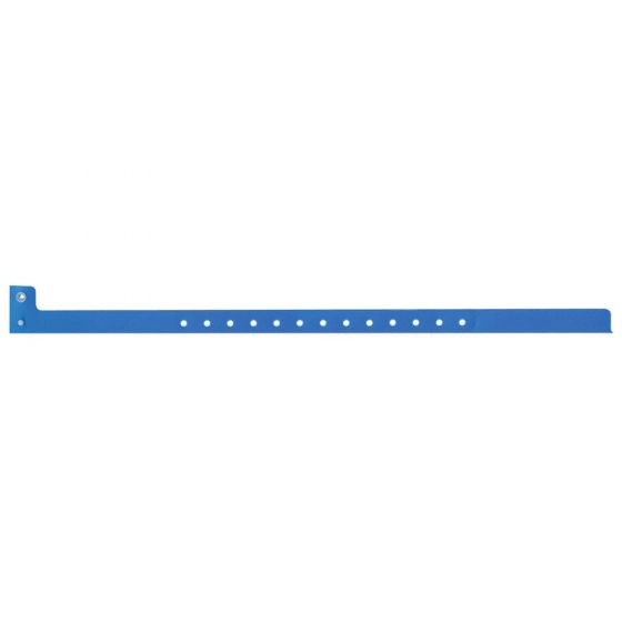 Sentry® SuperBand® Write-On Wristband Poly Clasp Closure 1/2" x 10" Adult/Pediatric Blue, 500 per Box