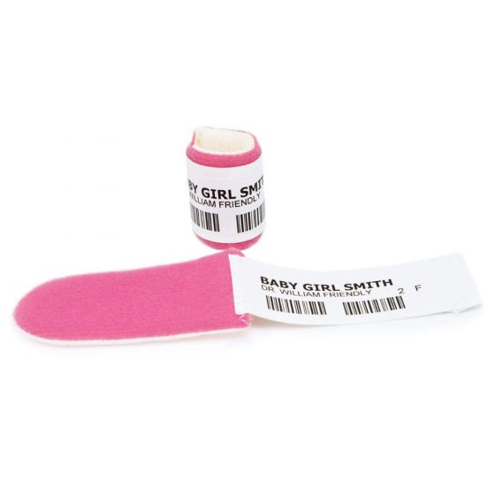 PRECISION® NEONATAL SOFT FOAM BAND WITH SHIELD 1" X 6 1/4" PREMIE PINK - 12 PER BOX