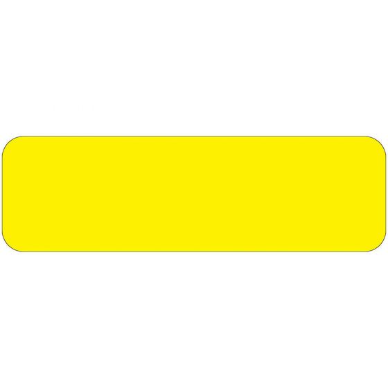 Color Code Label Rectangle 2 1/4" x 7/8" Bright Yellow Paper Permanent - 1000 per Roll