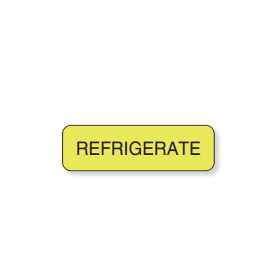 Label Paper Permanent Refrigerate 1 1/4" x 3/8", Fl. Yellow, 1000 per Roll