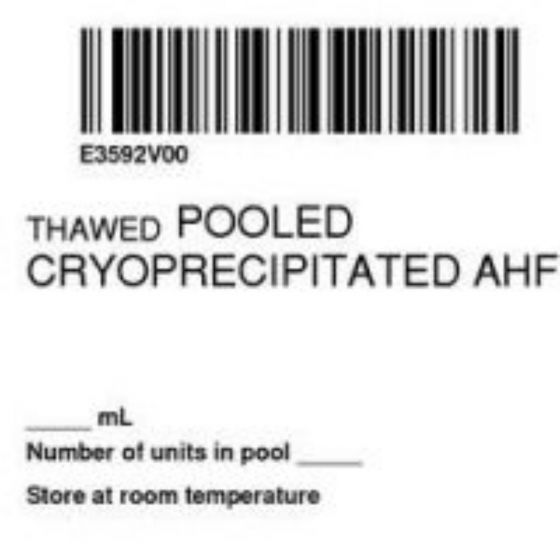 ISBT 128 Label (Synthetic, Permanent) "Thawed Pooled'' 2"x2" White - 500 per Roll