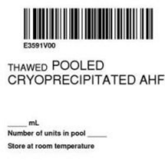 ISBT 128 Label (Synthetic, Permanent) "Thawed Pooled'' 2"x2" White - 500 per Roll