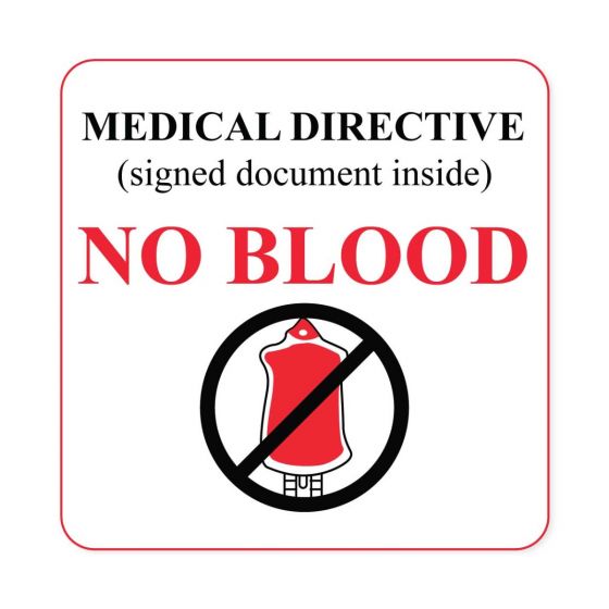 Lab Communication Label (Paper, Removable) Medical Directive 1 1/2" Core 2 1/2"x2 1/2" White - 1000 per Roll