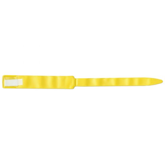 Soft-Lock® Insert Wristband Vinyl 1" x 13" Adult Yellow, 250 per Box