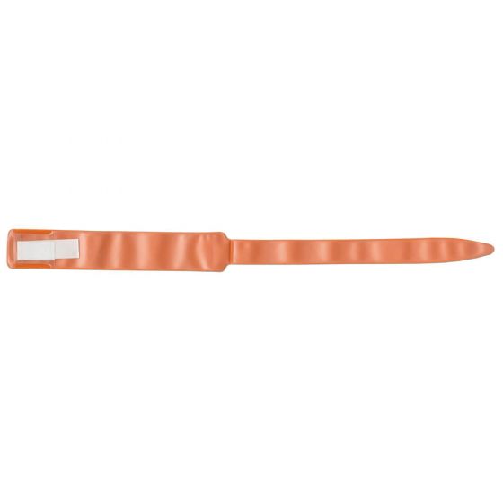 Soft-Lock® Insert Wristband Vinyl 1" x 13" Adult Orange, 250 per Box