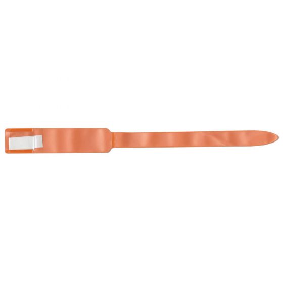 Soft-Lock® Insert Wristband Vinyl 1" x 11" Adult/Pediatric Orange, 250 per Box