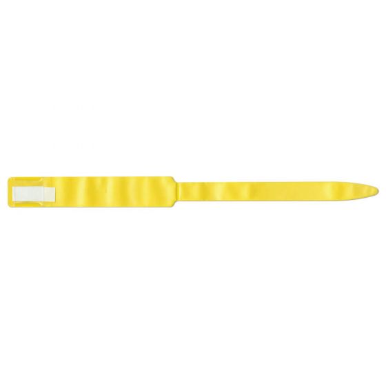 Soft-Lock® Insert Wristband Vinyl 1" x 13" Adult Yellow, 250 per Box