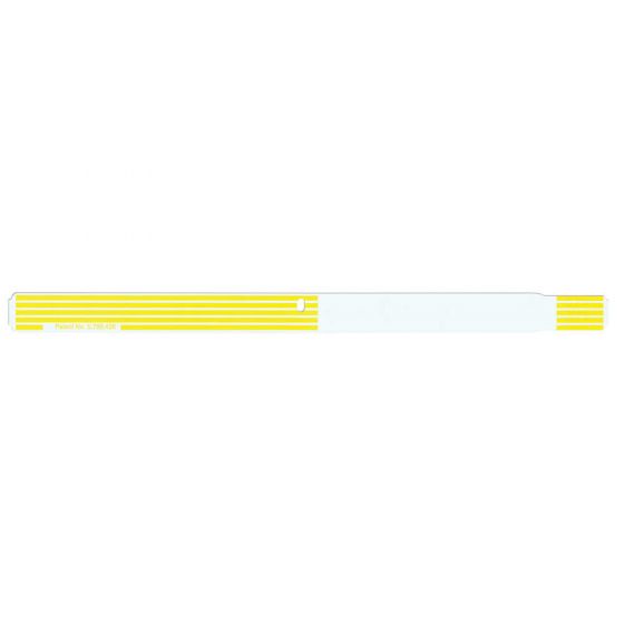 SCANBAND® THERMAL WRISTBAND THERMAL ADHESIVE CLOSURE 3/4"X11 1/2 1 1/2" PEDI YELLOW - 500 PER BOX