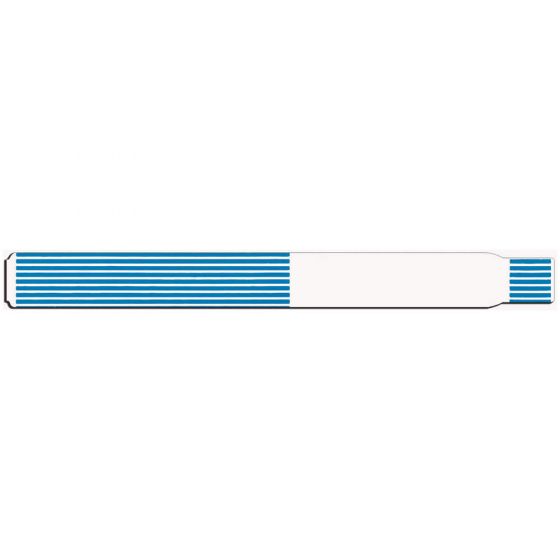 SCANBAND® THERMAL WRISTBAND THERMAL ADHESIVE CLOSURE 1 1/8"X11 1/2 1 1/2" ADULT BLUE - 500 PER BOX