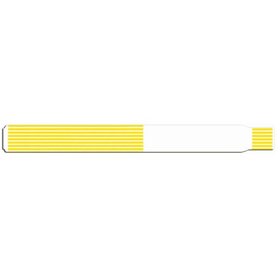 SCANBAND® THERMAL WRISTBAND THERMAL ADHESIVE CLOSURE 1 1/8"X11 1/2 1 1/2" ADULT YELLOW - 500 PER BOX