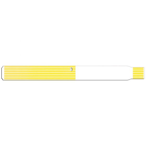 SCANBAND® THERMAL WRISTBAND THERMAL ADHESIVE CLOSURE 1 1/8"X11 1/2 1" ADULT YELLOW - 400 PER BOX