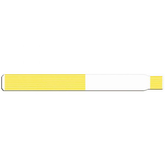 SCANBAND® THERMAL WRISTBAND THERMAL ADHESIVE CLOSURE 1 1/8"X11 1/2 1" ADULT YELLOW - 340 PER BOX