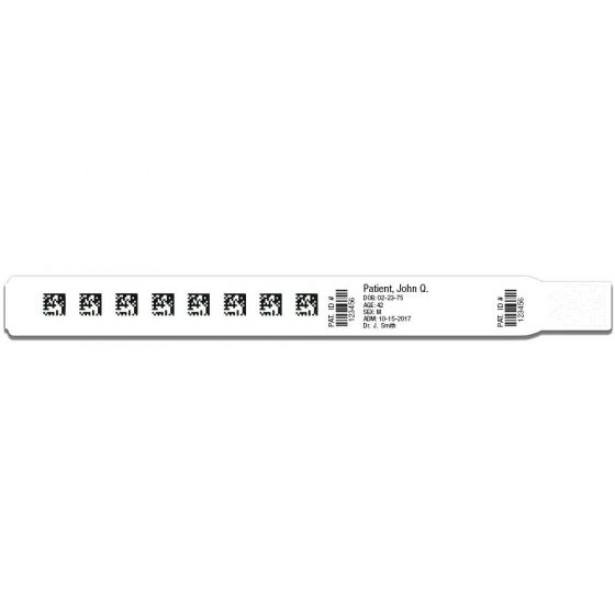 ScanBand® DR Thermal Patient ID Wristband, Adult, 1-1/2" Core, 500 Bands per box