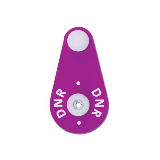 Ident-Alert® Alert Bands® Clasp Poly "DNR" Pre-Printed, State Standardization Adult/Pediatric Purple - 200 per Box