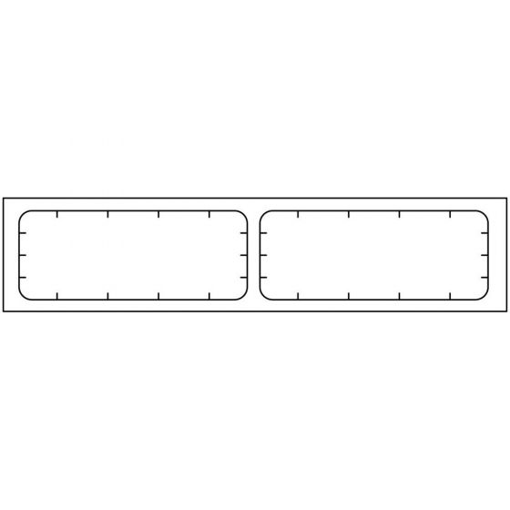 Datamate® Thermal Wristband Thermal 2 1/4x7/8 Adult/Pediatric White - 1000 per Box