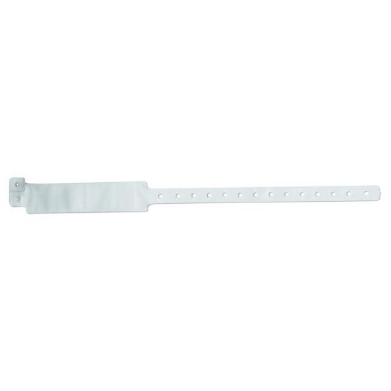 SECURLINE® INSERT WRISTBAND VINYL CLASP CLOSURE 1X12 INFANT WHITE