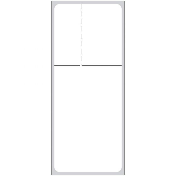 Label VA Direct Thermal IR Paper Permanent 3" Core 1-1/2" x 3-3/4" White 1000 per Roll, 4 Rolls per Box