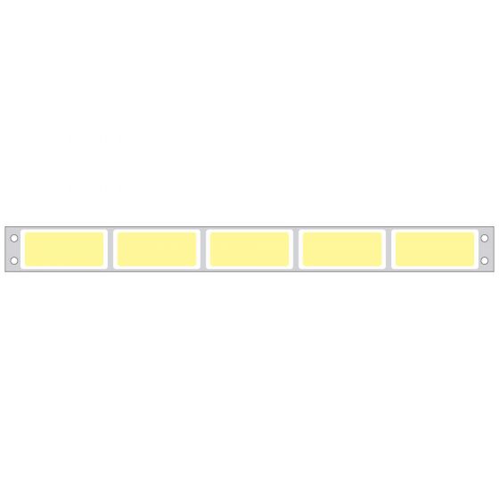 Label Dot Matrix Piggyback Paper Permanent 5  1 3/4"x3/4" Yellow 25000 per Box