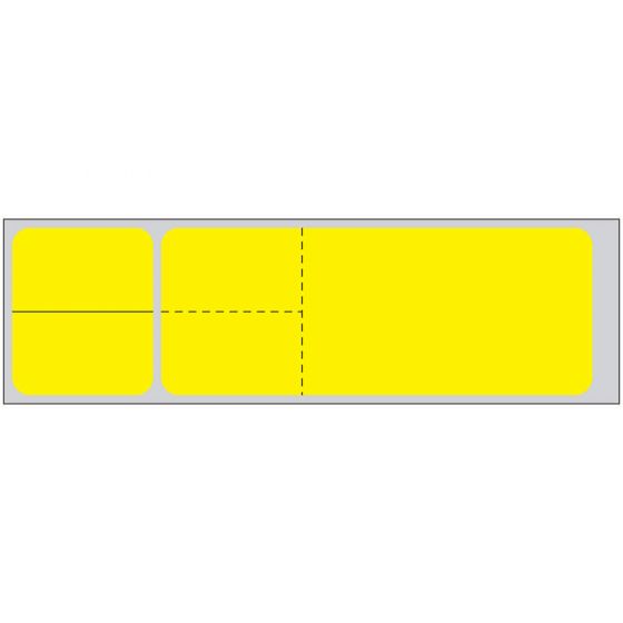 Misys/Sunquest/Epic Direct Thermal Label, Paper, 4-1/8"x1-3/16" 3" Core, Yellow, 4300 per roll, 2 rolls per box