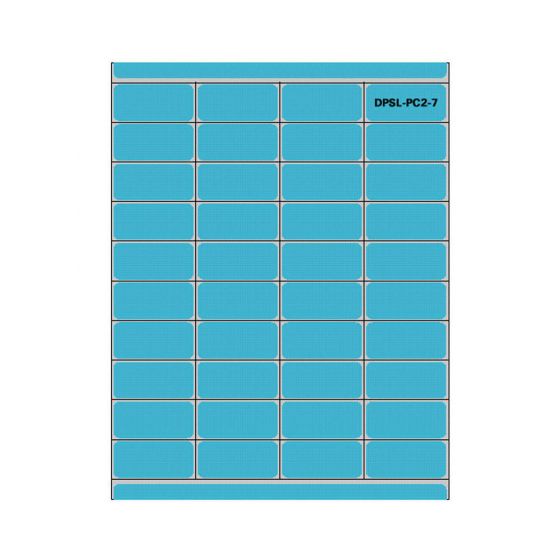 Label Laser Piggyback Paper Permanent 4  2"x7/8" Blue 40 per Sheet, 250 Sheets per Box