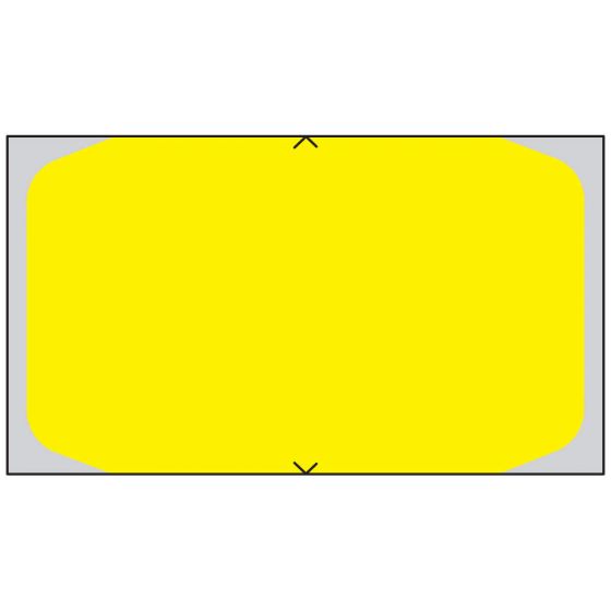 Label for Healthcoder 8200, 8000 and 5000 Printers Direct Thermal Piggyback Paper Permanent 1 5/8" Core 1 23/40"x 86/91" Yellow 3000 per Roll, 6 Rolls per Box