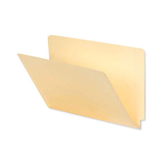 Filepro® End Tab Folder No Fas 11pt Manila Flush Front 12-1/4"x9-1/2" 2ply 100 per Box