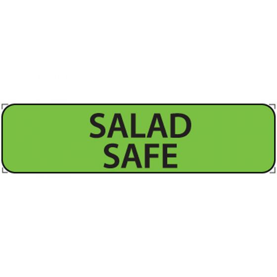 Label Paper Removable Salad Safe, 1" Core, 1 1/4" x 5/16", Fl. Green, 760 per Roll