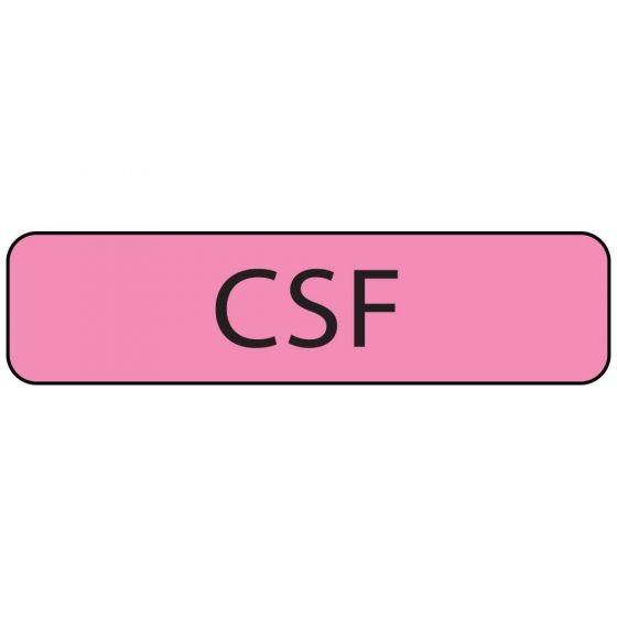 Label Paper Removable CSF, 1" Core, 1 1/4" x 5/16", Fl. Pink, 760 per Roll