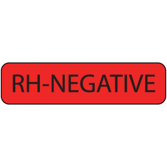 Label Paper Permanent RH-Negative, 1" Core, 1 1/4" x 5/16", Fl. Red, 760 per Roll