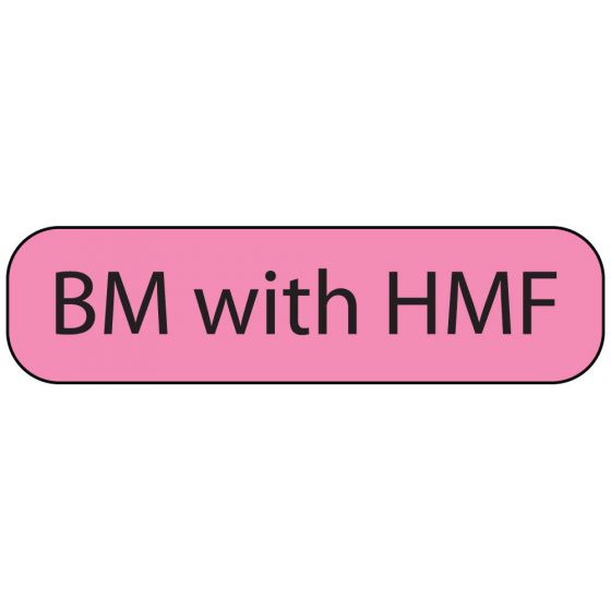 Label Paper Removable BM with HMF, 1" Core, 1 7/16" x 3/8", Fl. Pink, 666 per Roll