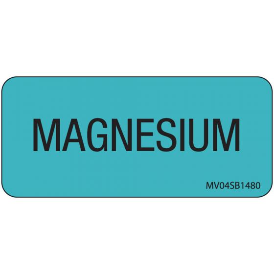 Label Paper Removable Magnesium, 1" Core, 2 1/4" x 1", Blue, 420 per Roll