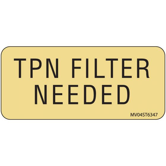 Label Paper Removable TPN Filter Needed, 1" Core, 2 1/4" x 1", Tan, 420 per Roll