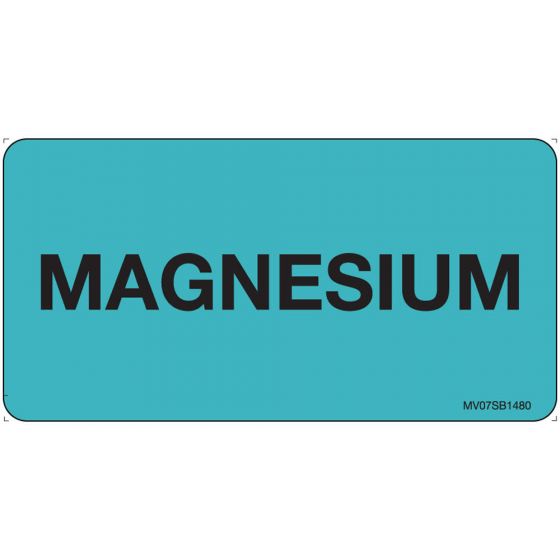 Label Paper Removable Magnesium, 1" Core, 2 15/16" x 1", 1/2", Blue, 333 per Roll