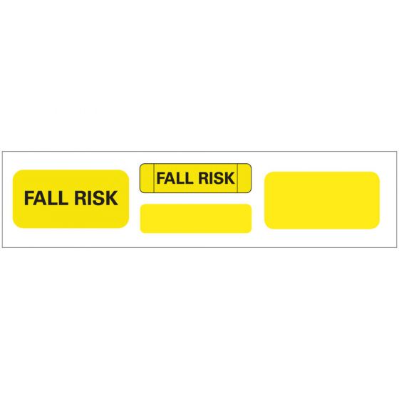 Label Paper Permanent Fall Risk Fall 1" Core 4 3/4 "x3/4" Yellow 500 per Roll