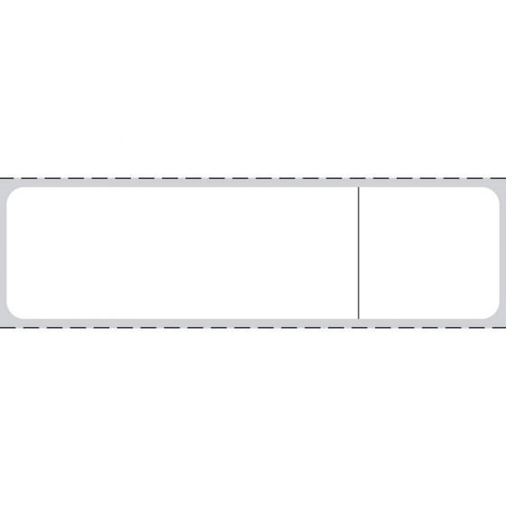 Label CPSI Direct Thermal Paper Permanent 3" Core 3 1/2"x15/16" White 5000 per Roll, 2 Rolls per Box