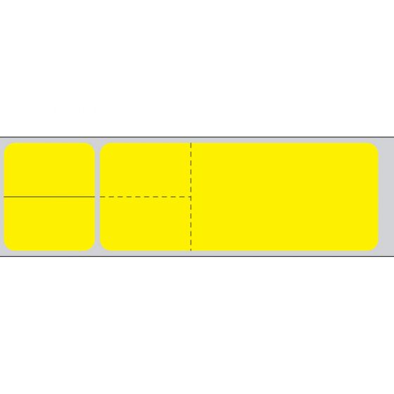 Misys/Sunquest/Epic Direct Thermal Label, Paper, 4-1/8"x1-3/16" 3" Core, Yellow, 4300 per roll, 2 rolls per box