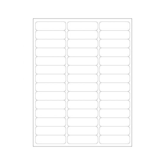 CHART LABELS LASER 2 5/8"X3/4" WHITE - 4 PKS OF 250 PER CASE - Media supports text, linear and 2D bar codes, photos and graphics