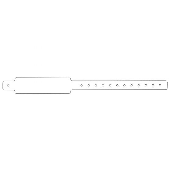 Conf-ID-ent™ Thermal Wristband Thermal Clasp Closure 1 1/8"x12 3" Adult White - 250 per Case