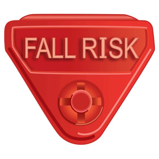 WBCLASP-FR5 - HWB IAS ALERT EMB "FALL RISK" 250PK RD