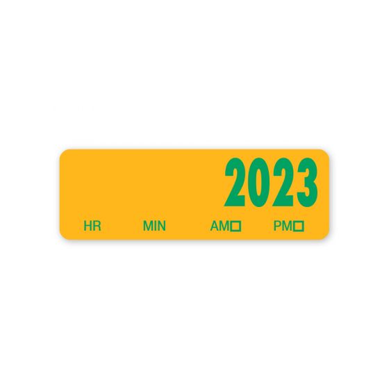 2023 Spee-D-Date™ Label Year Only, Yellow, 500 per Roll